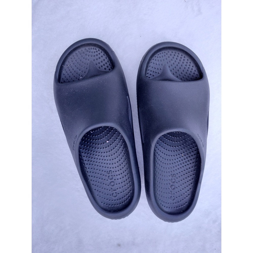 Crocs Mellow Recovery Slides Black Mens 5 Womens 7 Comfort Sandal 208392